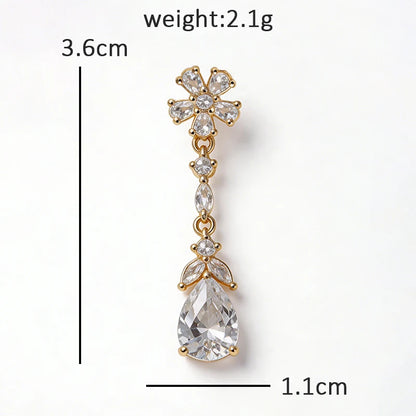 Wuli&baby Lovely Collar Pins For Women Lady's Shirt 4-design Butterfly Water-drop Flower Heart Brooch Pin Fashion Jewelry Gifts