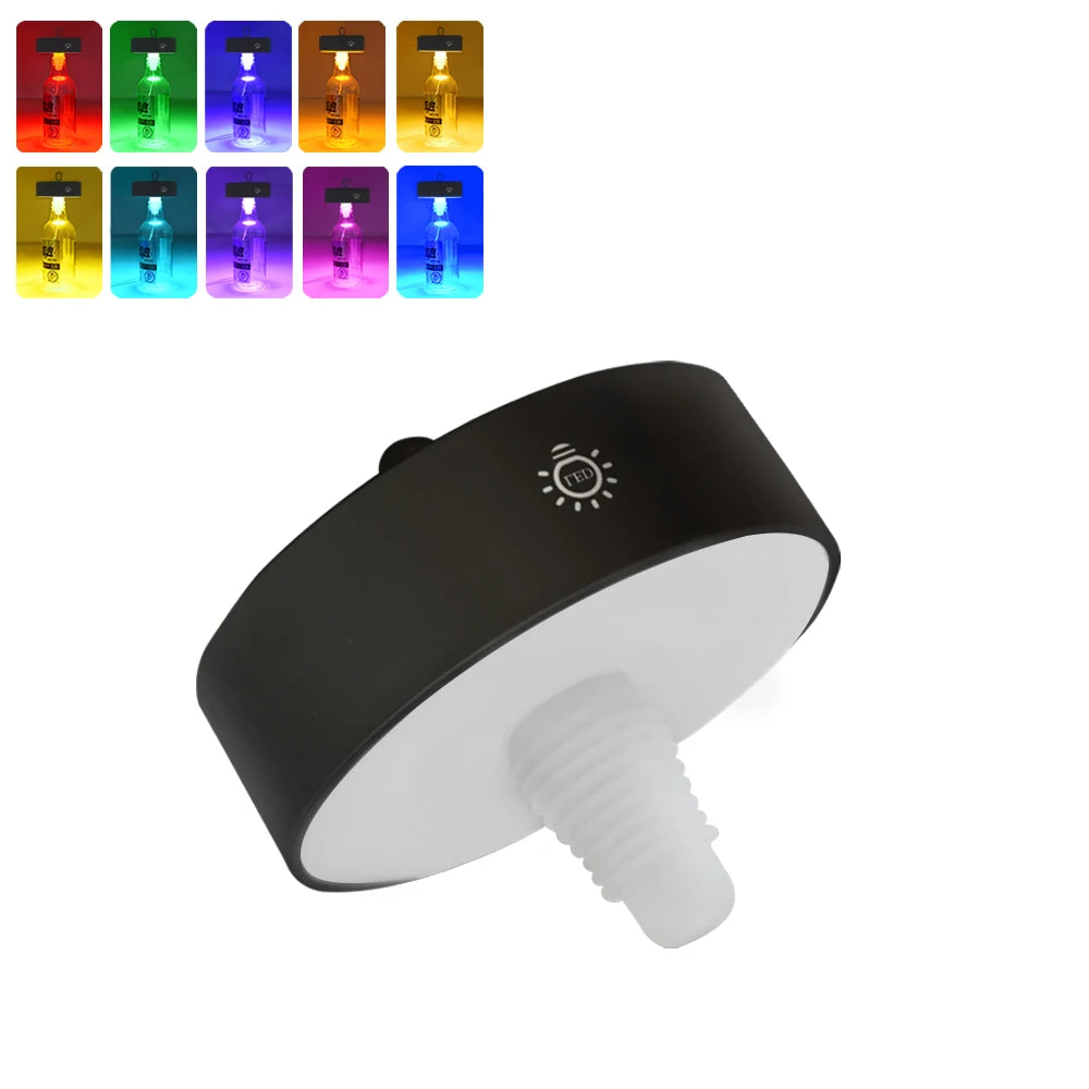Wine Head Lamp Embedded Bar Restaurant Living Room RGB Dimming Decoration Wine Bottle Table Lamp Atmosphere Light Night Light