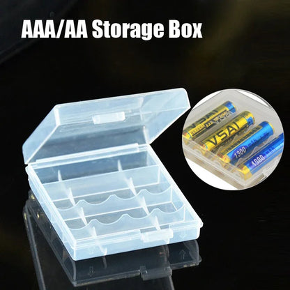 12Pcs Battery Convertor Adapter Size AAA to AA Cell Battery Converter Adaptor Holder Case Translucent Battery Storage Holder