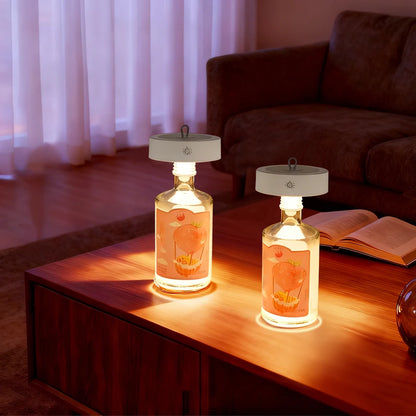 Wine Head Lamp Embedded Bar Restaurant Living Room RGB Dimming Decoration Wine Bottle Table Lamp Atmosphere Light Night Light