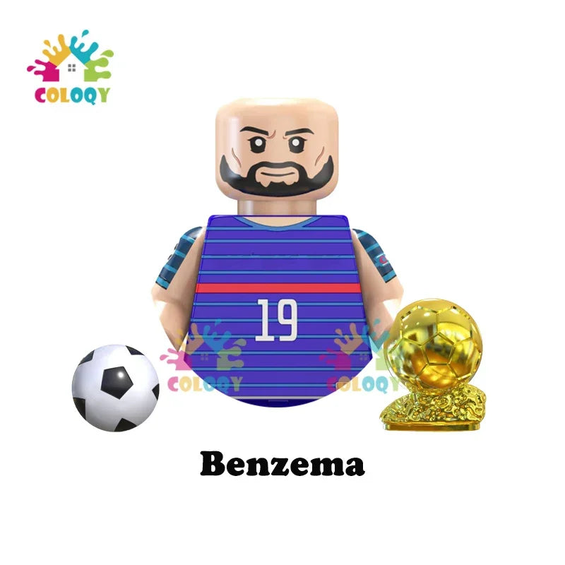 Kids Toys Football Stars Building Blocks Sport Player Mini Action Figures Toys For Boys Christmas Gifts