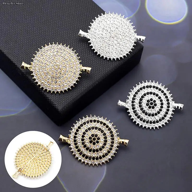 1pc Luxury New Tulip Flower Brooch Elegant Design Sense Rose White Stone Jewelry Collar Pin Jewelry