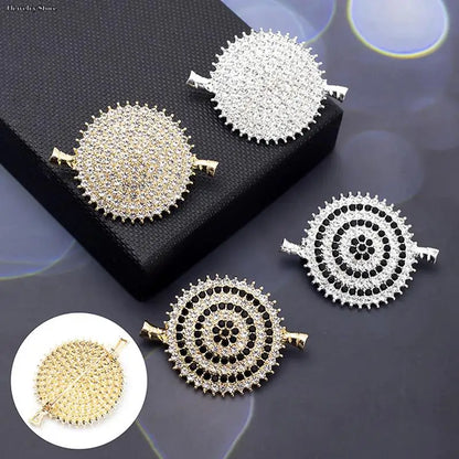 1pc Luxury New Tulip Flower Brooch Elegant Design Sense Rose White Stone Jewelry Collar Pin Jewelry