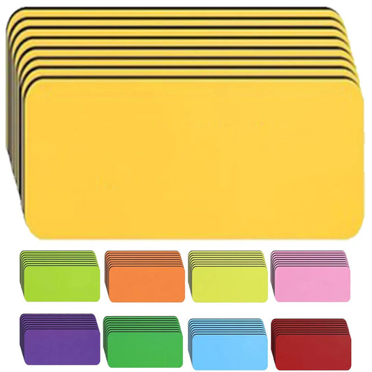6Pcs Magnetic Name Tags Dry Erase Writable Labels Refrigerator Tags School Office Household Management Accessories