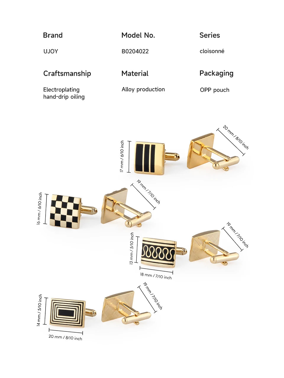 4 Pair Cufflinks For Mens With Gift Box Man Shirt Cufflinks Wedding Guests Gifts Men Gift For Husband Business Tie Clip T0204022