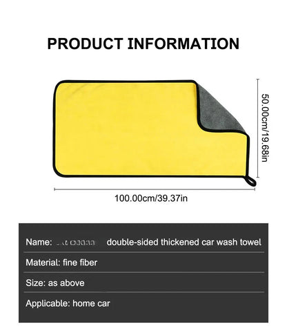 High-end Microfiber Towel Car Wash Towel Detailing Cleaning Cloth Car Wash Drying Towel Car Absorbent Cleaning Products