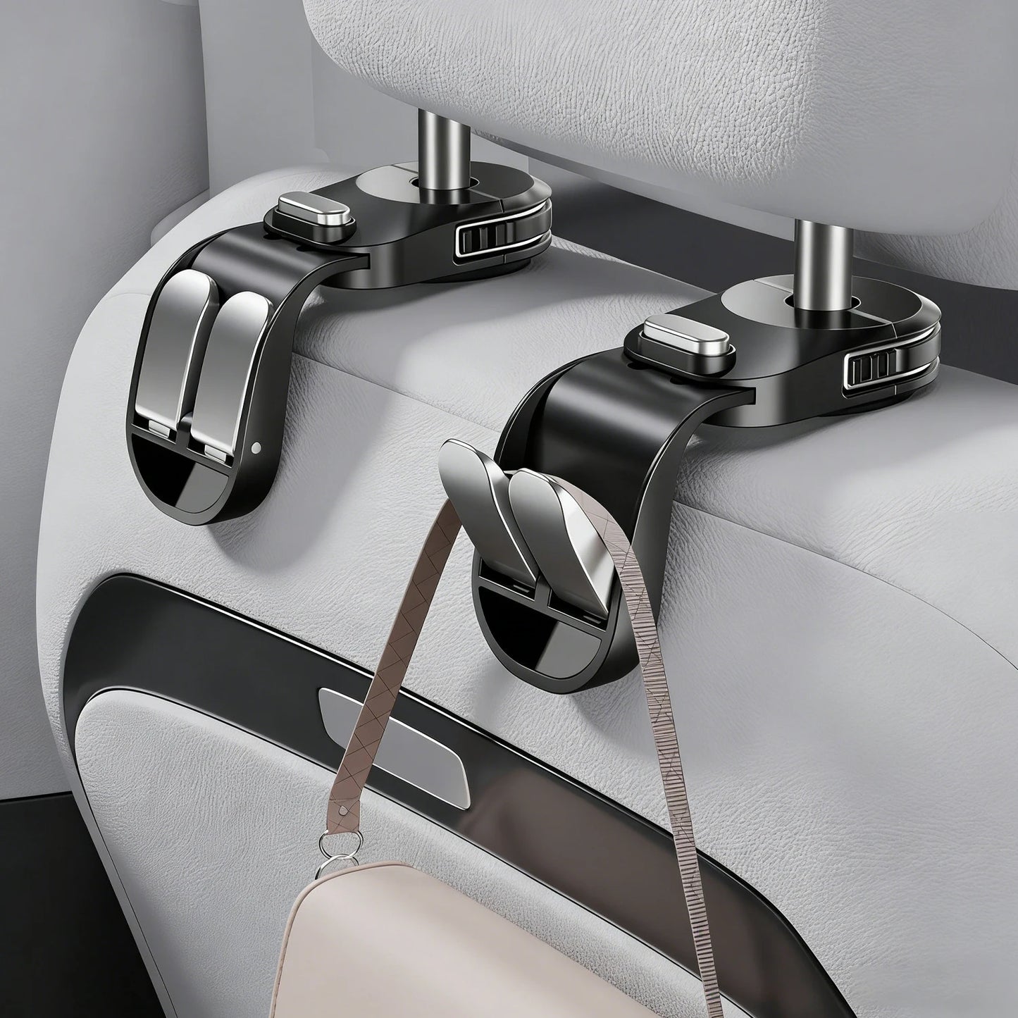 Car Seat Back Hook foldable Headrest Hidden Mount Auto Vehicle Back Seat Organizer Car Accessories Hanging Hooks Storage Hanger