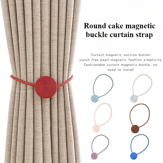 1pc Magnetic Curtain Tieback Clip Room Accessories Curtains Holder Buckles Rope Strap Home Decor