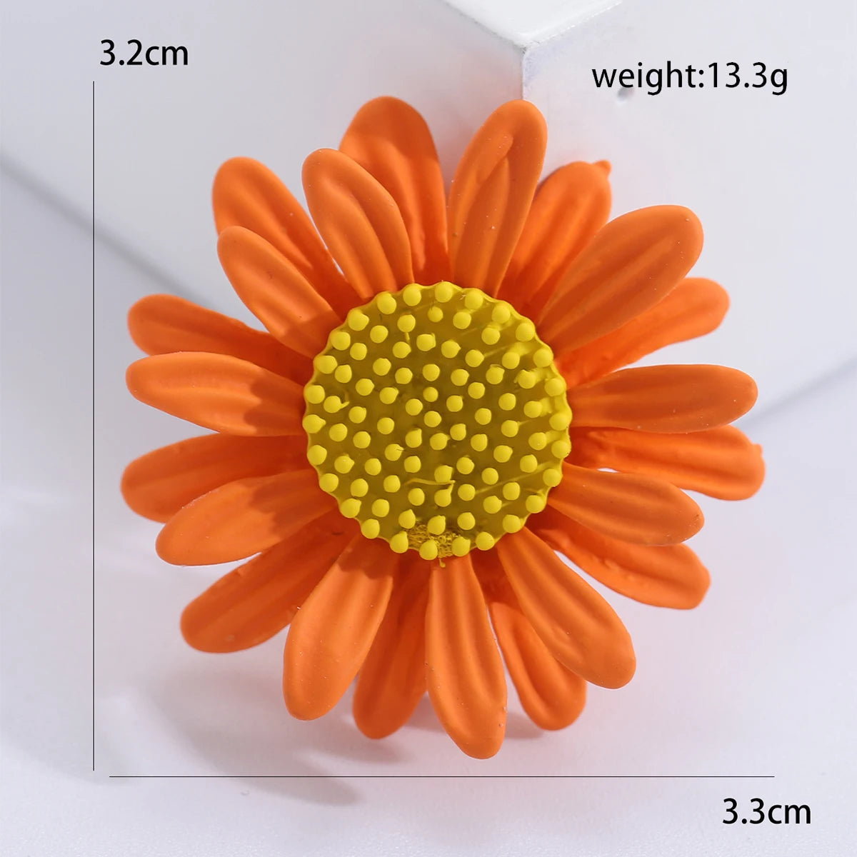 Enamel Sunflower Brooches for Women Unisex Pearl Flower Botanical Pins Banquet Party Backpack Gifts Jewelry Accessories