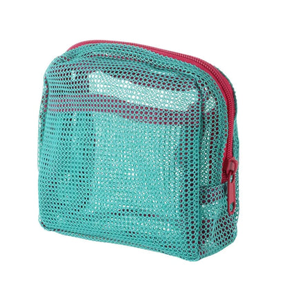 Fashion Dopamine Color Storage Bag Large Capacity Candy Color Mesh Cosmetic Bag Toiletry Make Up Case