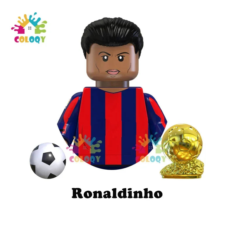 Kids Toys Football Stars Building Blocks Sport Player Mini Action Figures Toys For Boys Christmas Gifts