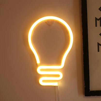 1 Piece, Decorative Neon Light for Modern Art Ambiance, Holiday Party Christmas Wall Decoration, Wedding Scene Graduation Gift, USB or Battery Powered (Battery Not Included)
