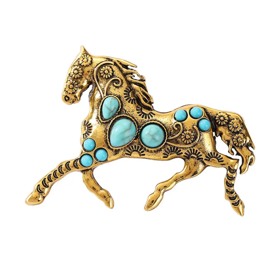 SKEDS Zodiac Horse Year Series Brooch High-End Luxury Chinese Style 2026 Birth Year Accessory Exquisite Animal Pin Gift