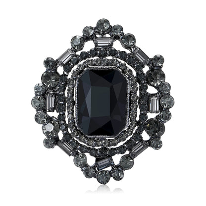 Beaut&Berry Luxury Crystal Glass Brooches for Women Rhinestones Pins Casual Party Friends Accessories Fashion Gifts Decoration