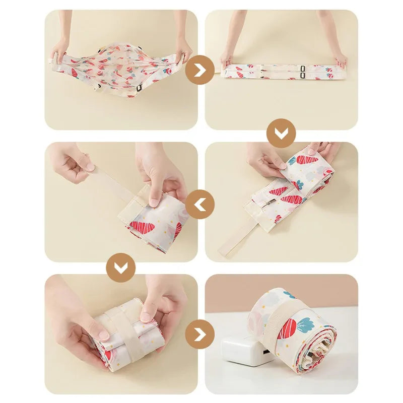 Large Foldable Shopping Bag Reusable Eco Bag Grocery Package Beach Toy Storage Bags Shoulder Cat Lemon Printing Pouch Tote Pouch