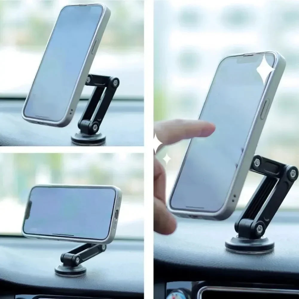 Multifunctional Magnetic Car Mount 360° Rotating Foldable Magnetic Mount for Car Navigation