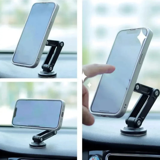 Multifunctional Magnetic Car Mount 360° Rotating Foldable Magnetic Mount for Car Navigation