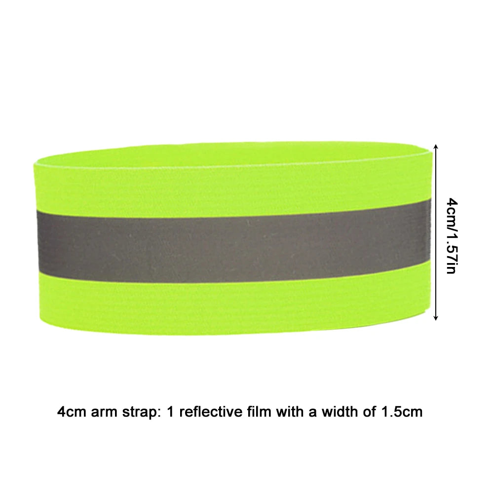 1PCS Running Reflective Arm Band for Wrist Ankle Leg Safety Reflector Tape Night Walking Cycling Led Bracelet Strap High Visibil