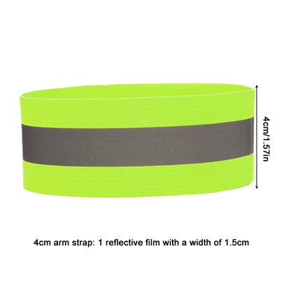 1PCS Running Reflective Arm Band for Wrist Ankle Leg Safety Reflector Tape Night Walking Cycling Led Bracelet Strap High Visibil