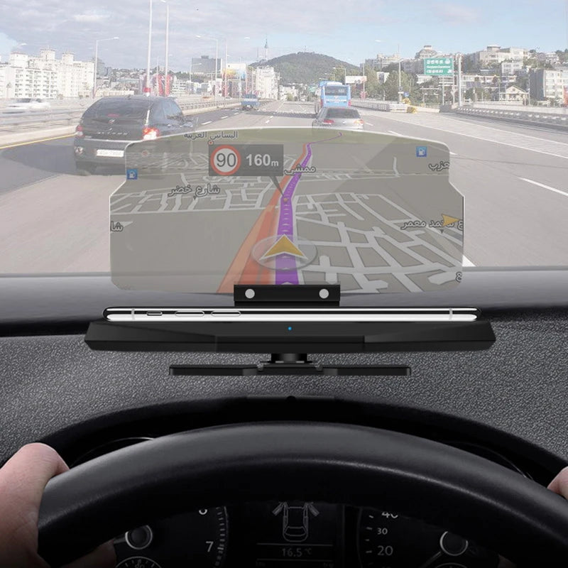1PC Car HUD Head Up Navigation Display Phone Holder Mount GPS Projector