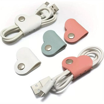 2 Pcs Charge Cable Protectors Travel Data Cord Clip Decoration Earphone Charging Cables Storage Buckle Cable Organizer