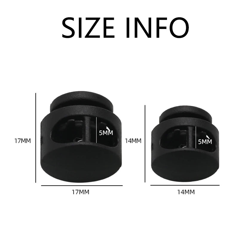 4pcs Plastic Spring Cord Lock Stopper Rope Clamp Toggle Clip For Laces Buckle Backpack Sportswear Shoelace Paracord Lanyard