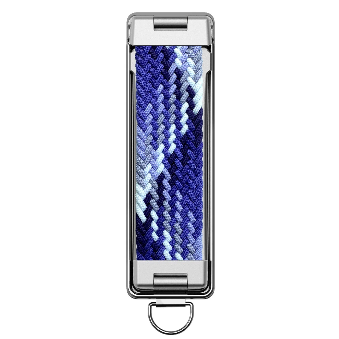 Foldable Sticky Back Phone Stand with Rainbow Strap Breathable Design and Lanyard Hole Multi Functional Portable Holder