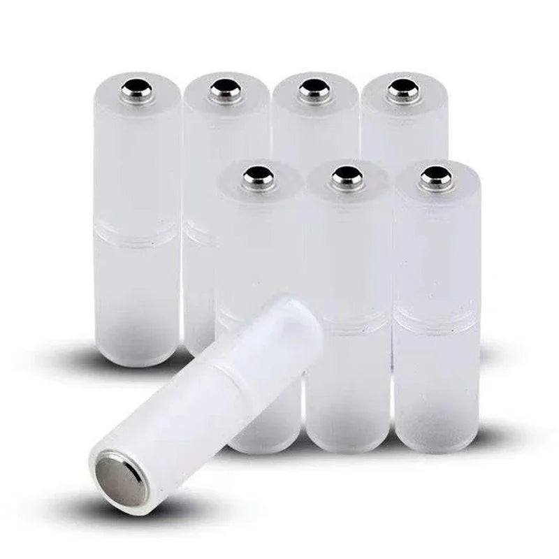 12Pcs Battery Convertor Adapter Size AAA to AA Cell Battery Converter Adaptor Holder Case Translucent Battery Storage Holder