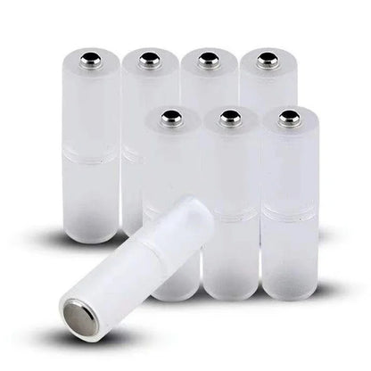 12Pcs Battery Convertor Adapter Size AAA to AA Cell Battery Converter Adaptor Holder Case Translucent Battery Storage Holder