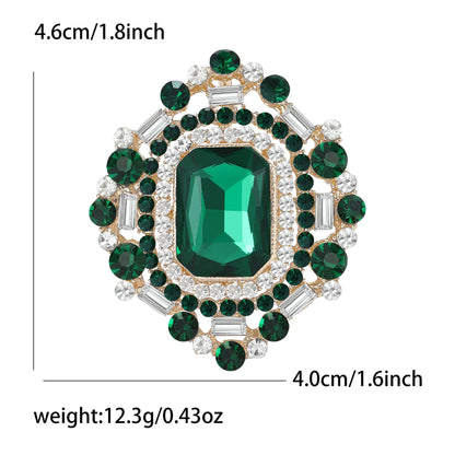 Beaut&Berry Luxury Crystal Glass Brooches for Women Rhinestones Pins Casual Party Friends Accessories Fashion Gifts Decoration