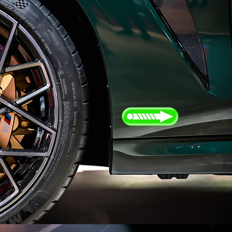 Novice And Beginner Driving Safety Point Luminous Stickers For Driving Assistance Signs Car Accessories
