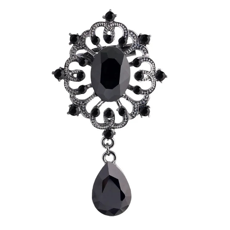 High fashion pins court vintage crystal brooch fashion pendant wedding women's brooch pin jewelry gifts