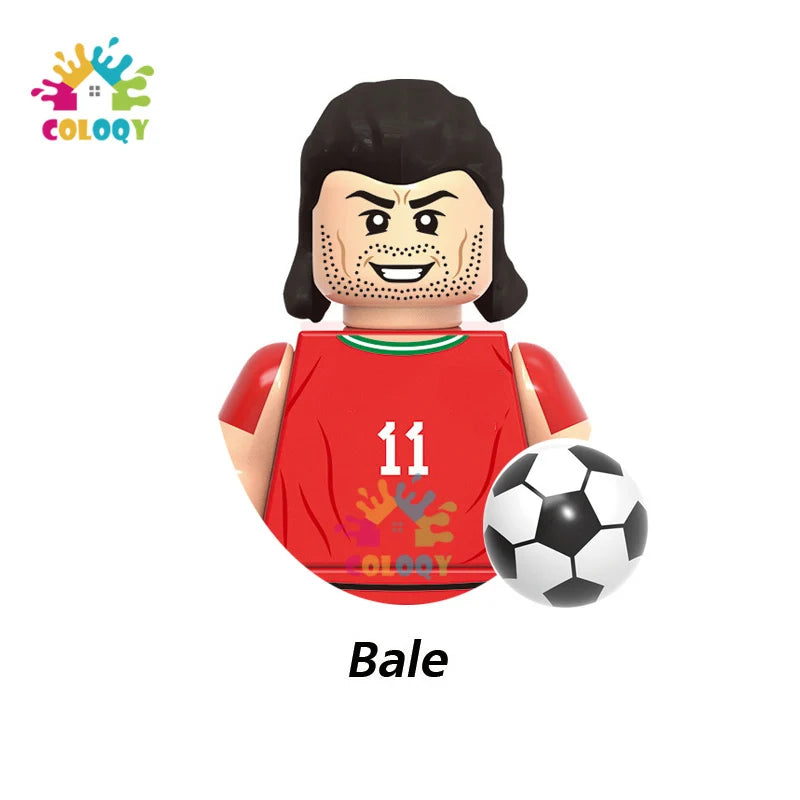 Kids Toys World Famous Football Stars Building Blocks Sport Player Mini Action Figures Golden Cup Toys For Boys Birthdays Gifts