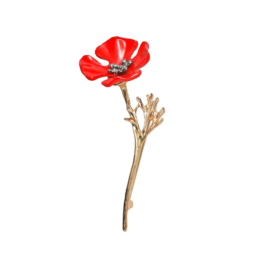 1Pc Fashion Flower Brooch for Women Men Flower Plant Brooches Pins Inlaid Zircon Jewelry Trendy Accessories Party Gift 2025