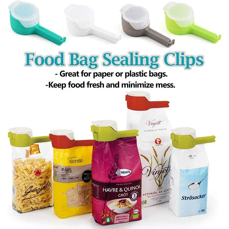 Snack Sealing Clip Plastic Fresh Keeping Sealer Clamp Food Saver Travel Kitchen Accessories Seal Food Storage Bag Clip