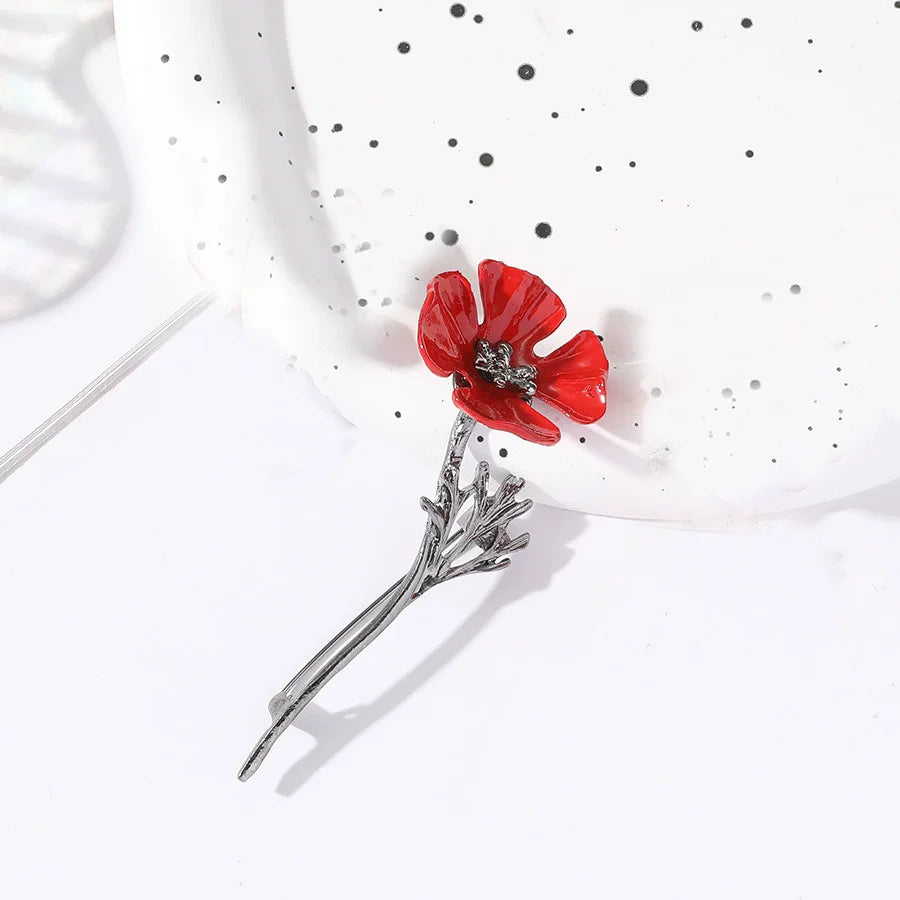 1Pc Fashion Flower Brooch for Women Men Flower Plant Brooches Pins Inlaid Zircon Jewelry Trendy Accessories Party Gift 2025