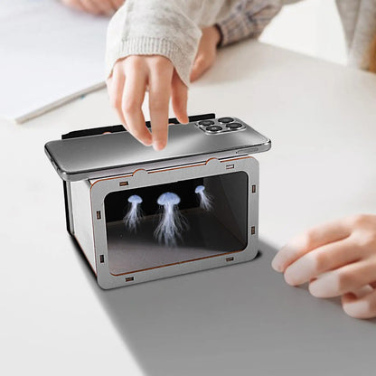 3D Holographic TV Cinema Projector Smart Phone Hologram Projector Student Science Experiment DIY Home Cinema Theater