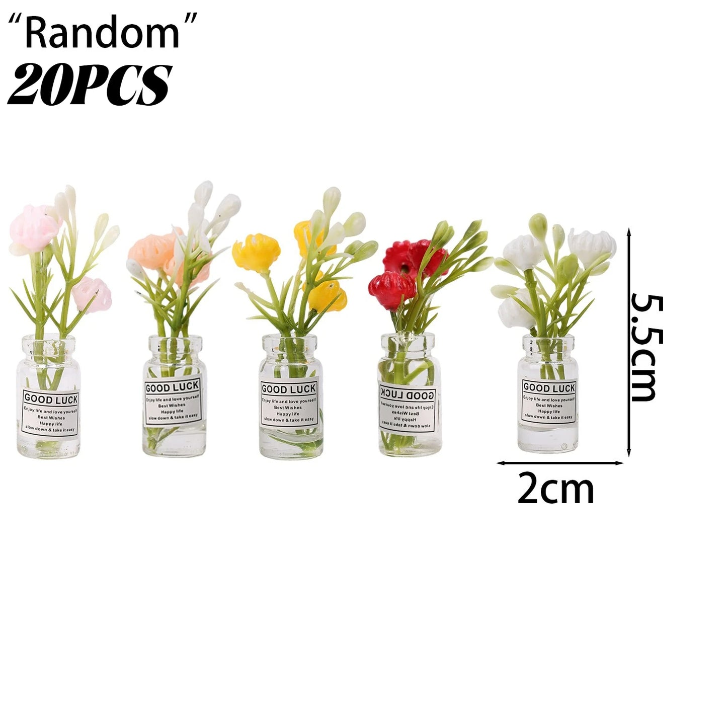 1/30Pcs Cute Mini Fridge Magnet Mini Small Vase frigerator Home 3D Vase Artificial Flower Magnet Kitchen Decoration Accessories