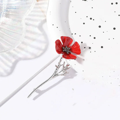 1Pc Fashion Flower Brooch for Women Men Flower Plant Brooches Pins Inlaid Zircon Jewelry Trendy Accessories Party Gift 2025