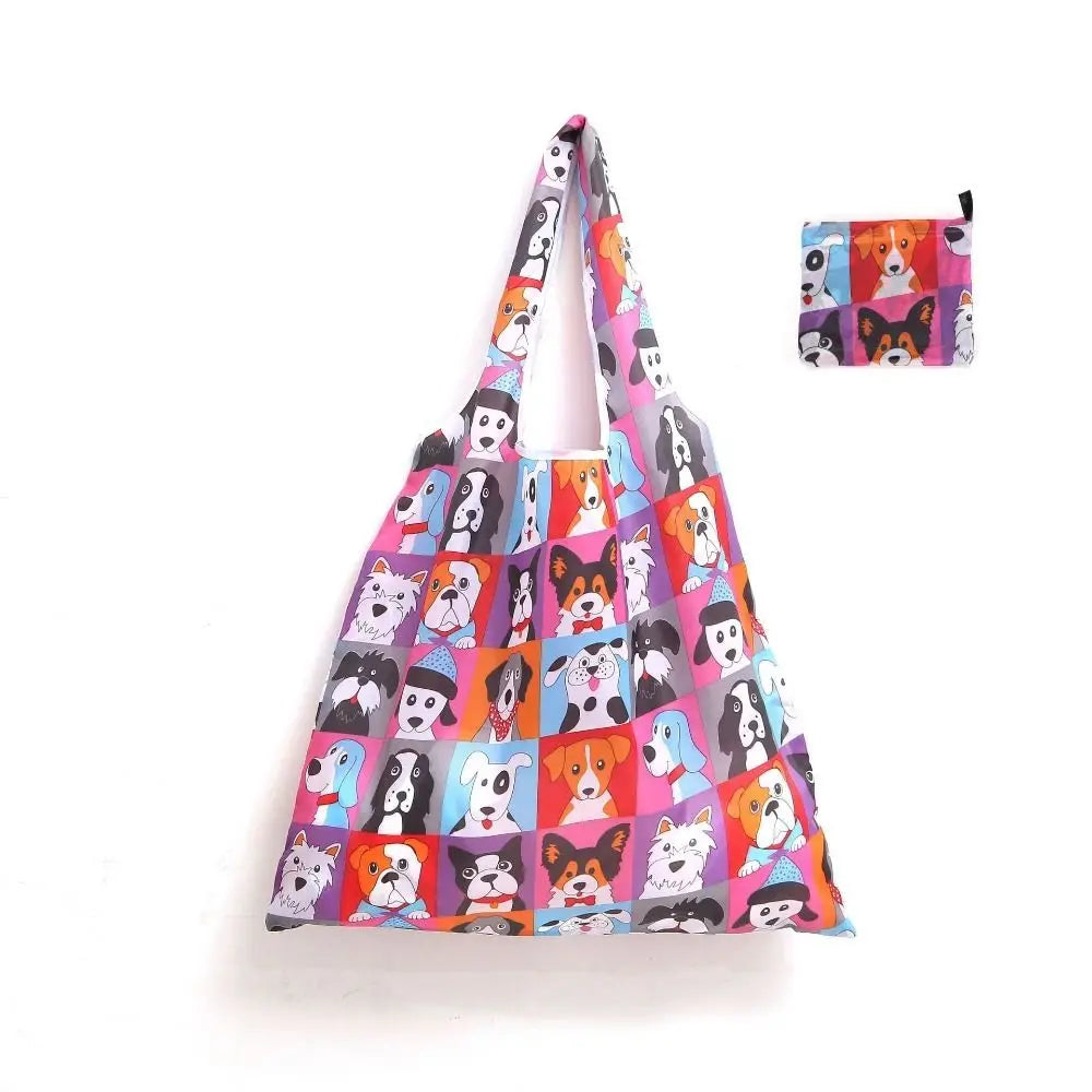 Multiple Styles Large Capacity Folding Shopping Bag Lightweight Washable Recycle Tote Bag Eco-Friendly Portable Storage Bag