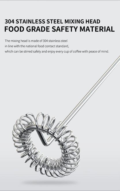 Kitchen Powerful Stirrer Milk Frother Handheld Foam Maker for Lattes,Whisk Drink Mixer for Coffee Electric Egg Beater
