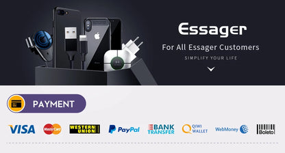 Essager USB C Car Charger 45W 5A Quick Charge 4.0 QC PD 3.0 SCP USB Type C Fast Charging For iPhone14 13 Huawei Samsung Xiaomi