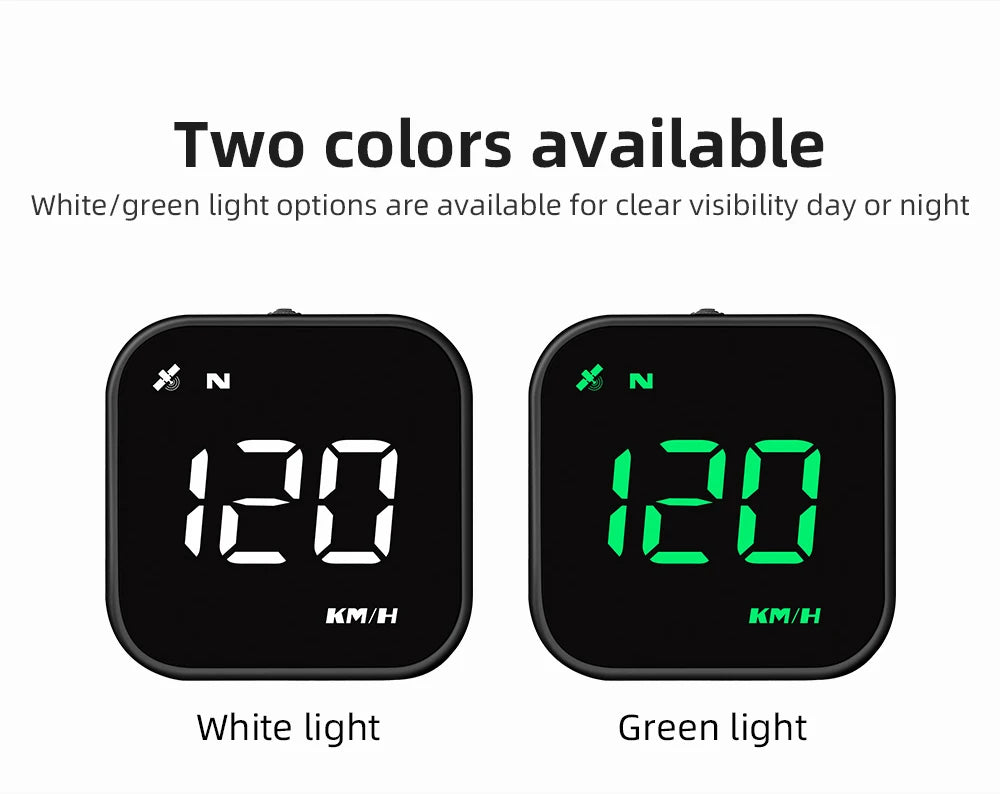 Universal Car Mini HUD G4S GPS Head Up Display Auto Digital KMH/MPH Speedometer Black / Green Font Speed Board  Projection