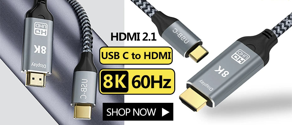 HDMI 2.1 Extension Cable 8K@60Hz HDMI 2.1 Male-Female Bi-Directional 48Gbps 4K@120Hz For HDTV RTX PS5 Xbox HDR Video PC Laptop