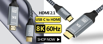 HDMI 2.1 Extension Cable 8K@60Hz HDMI 2.1 Male-Female Bi-Directional 48Gbps 4K@120Hz For HDTV RTX PS5 Xbox HDR Video PC Laptop
