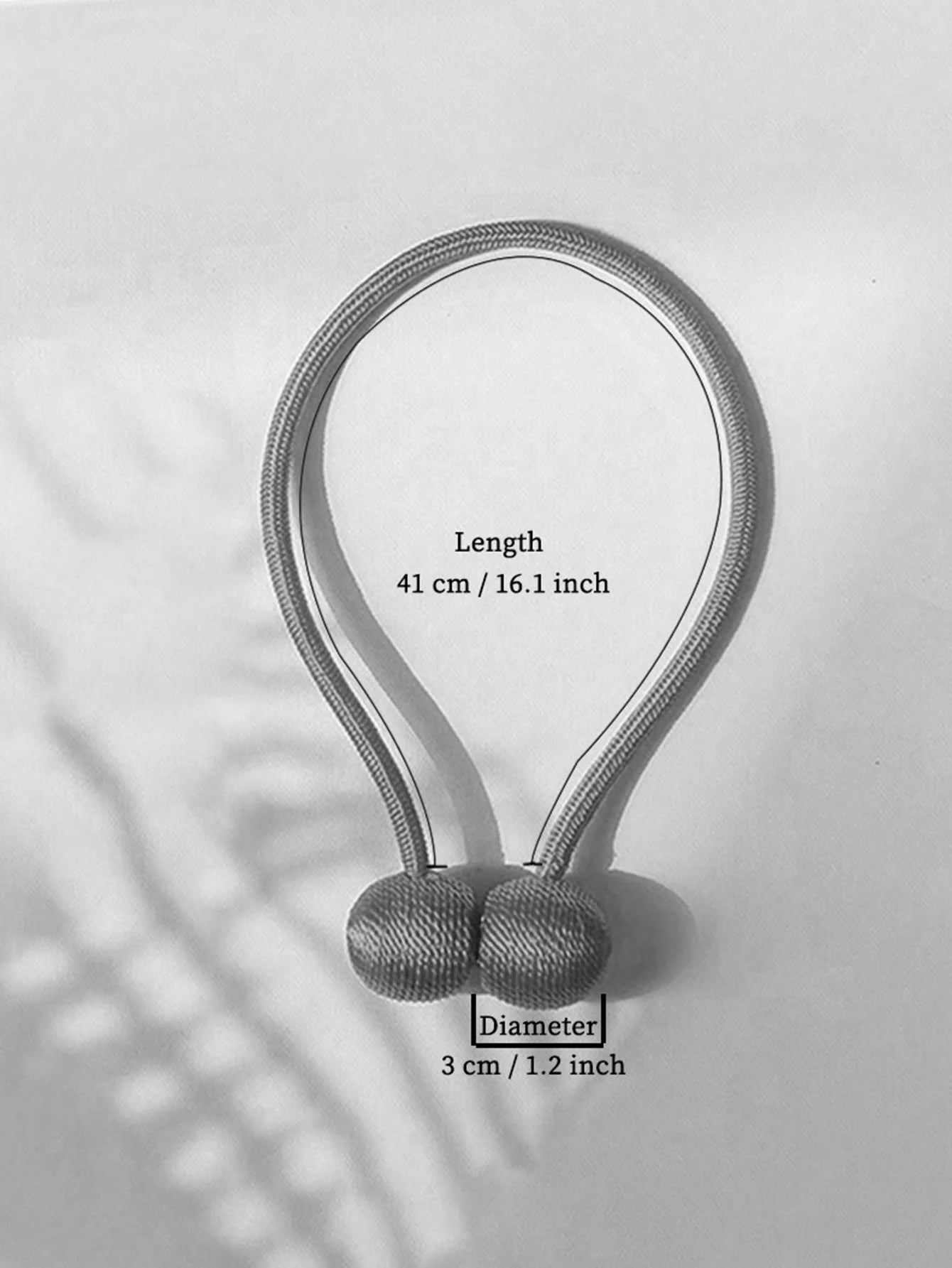 2pcs curtain tiebacks, a pair set, magnetic ropes, light luxury magnetic curtain buckles.