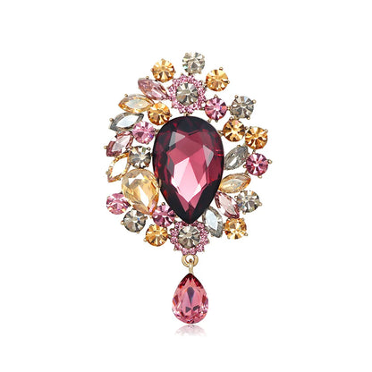 High fashion pins court vintage crystal brooch fashion pendant wedding women's brooch pin jewelry gifts