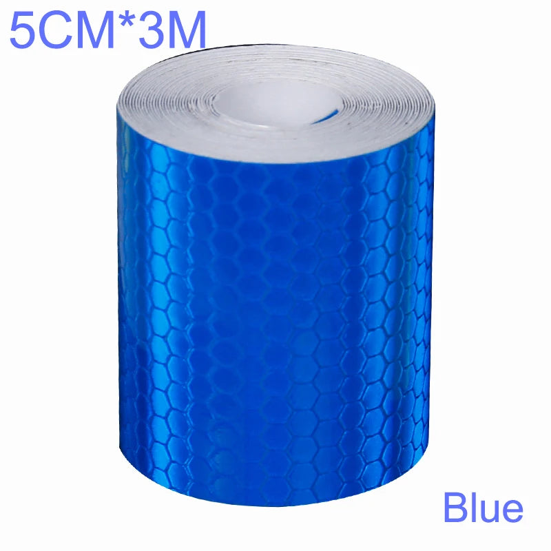 Solid Color Reflective Stickers Personality Waterproof Car Class Modification Warning Signs Highlighting Safety Reflective Strip