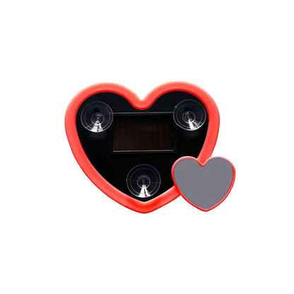 Solar Powered Car Neon Light Wireless Cute Heart Shaped Led Ambient Light Suction Cup USB Rechargeable Atmosphere Breathing Lamp