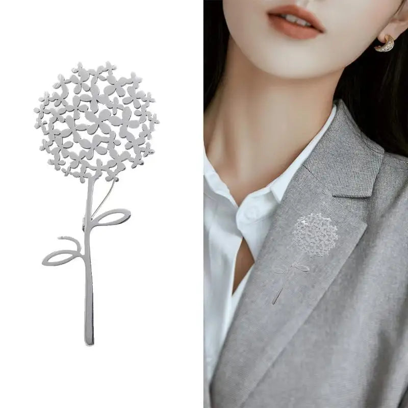 ❃Trendy Stainless Steel Dandelion Brooches For Women Plant Pins Casual Party Accessories Luxury Gifts Friends